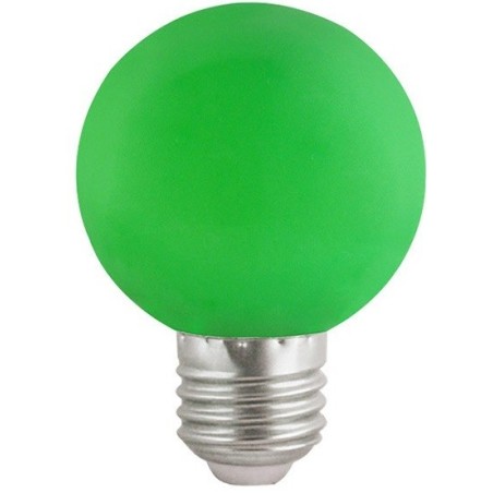 Lampadina LED E27 luce verde 3W 180lm