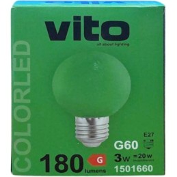 Lampadina LED E27 luce verde 3W 180lm
