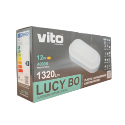 Plafoniera LED ovale Vito Lucy-BO 12W 4000K IP65 luce bianca naturale
