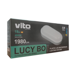 Plafoniera LED ovale Vito Lucy-BO 18W 4000K IP65 luce bianca naturale