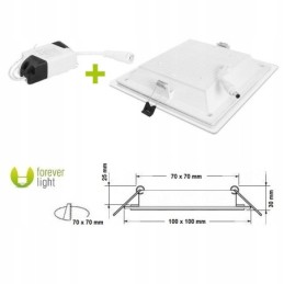 Pannello LED 6W 4500k luce naturale 450lm Forever