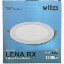 Pannello LED rotondo 12W 1200lm 6000k luce fredda Vito