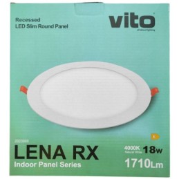 Pannello LED rotondo 18W 1710lm 4000k luce naturale Vito