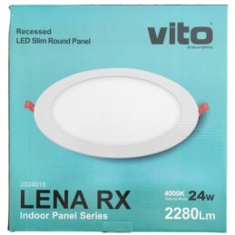 Pannello LED rotondo 24W 2280lm 4000k luce naturale Vito