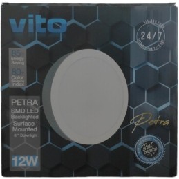 Pannello LED da parete Φ170x35mm 12W 1176Lm 4000K luce naturale Vito