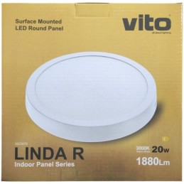 Pannello LED da parete 20W 1880Lm 3000K luce calda