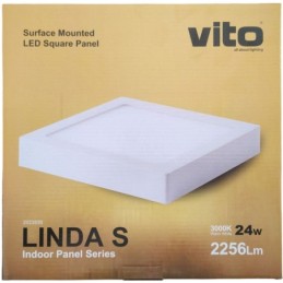 Pannello LED da parete 280x280 24W 2256Lm 3000K luce calda