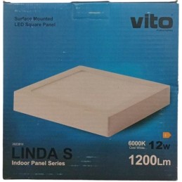 Pannello LED quadrato da parete 12W luce fredda 6000K 1200lm
