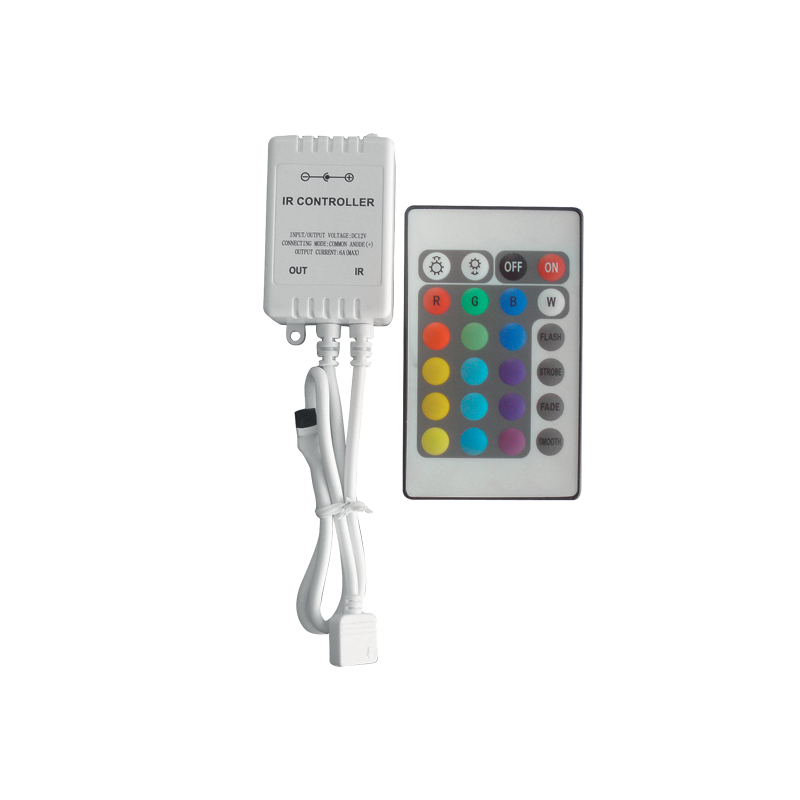 Telecomando a infrarossi per strisce LED 12V 6A 24 tasti Elmark