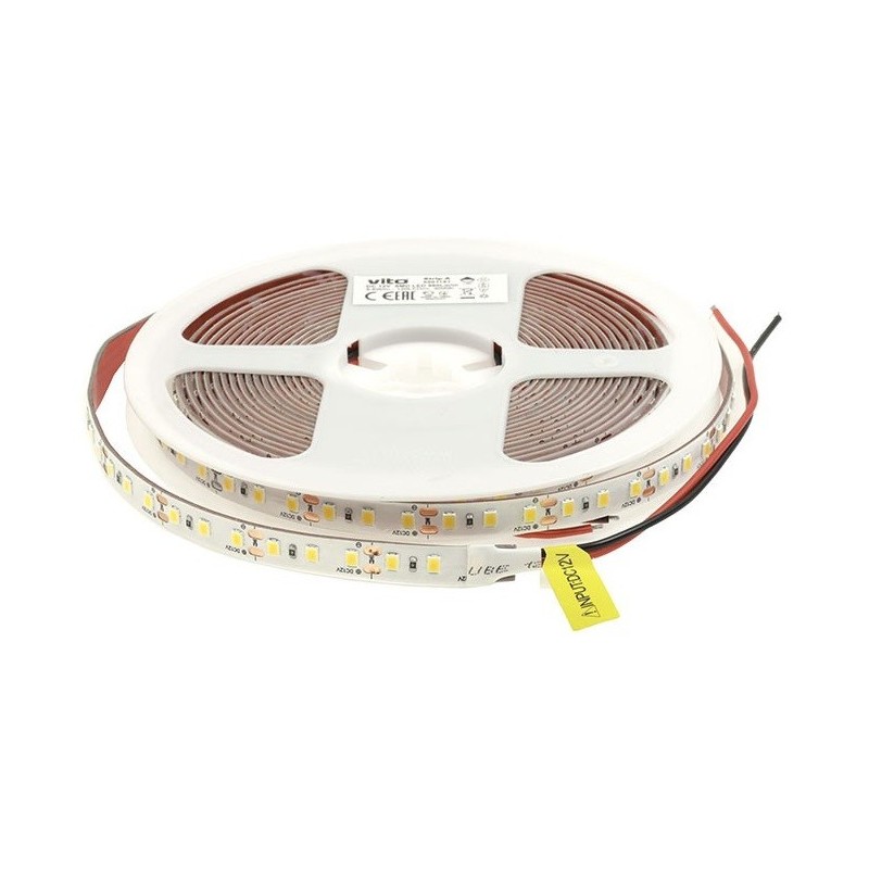 Striscia LED 24V 120CHIPS/m 9,6W/m 980Lm 4000K luce calda 5m
