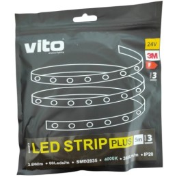 Striscia LED 24V 3.6W IP20 5m 4000K luce naturale