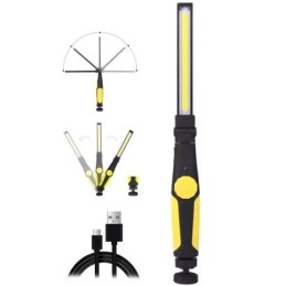 Torcia LED ricaricabile dimmerabile con calamita