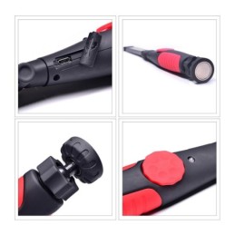 Torcia LED ricaricabile dimmerabile con calamita