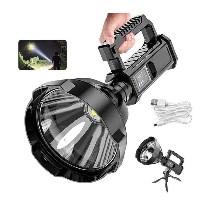 Torcia LED ricaricabile 50W con treppiedi e funzione powerbank