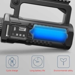 Torcia LED ricaricabile 50W con treppiedi e funzione powerbank