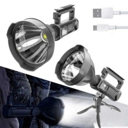 Torcia LED ricaricabile 50W con treppiedi e funzione powerbank