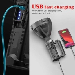 Torcia LED ricaricabile 50W con treppiedi e funzione powerbank