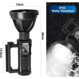 Torcia LED ricaricabile 20W con treppiedi e funzione powerbank