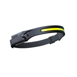 Torcia led ricaricabile da fronte 3W/1W 6000k luce fredda 300/100lm con sensore di movimento
