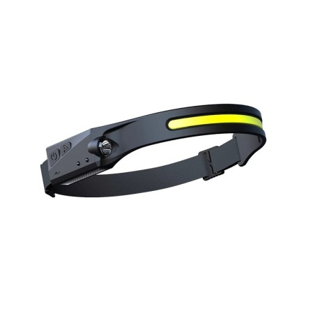 Torcia led ricaricabile da fronte 3W/1W 6000k luce fredda 300/100lm con sensore di movimento