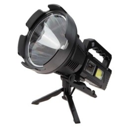 Torcia ricaricabile LED + COB con treppiede 150W