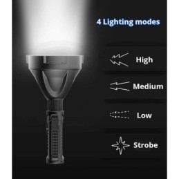 Torcia ricaricabile LED + COB con treppiede 150W