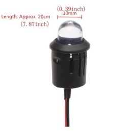 Indicatore LED 12V 10mm luce arancione confezione da 10 pezzi