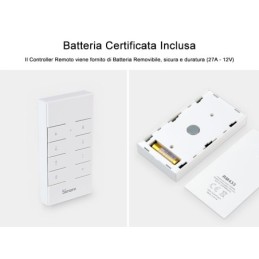 Telecomando smart wireless Sonoff RM433 con base inclusa