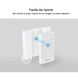Telecomando smart wireless Sonoff RM433 con base inclusa