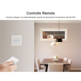 Telecomando smart wireless Sonoff RM433 con base inclusa