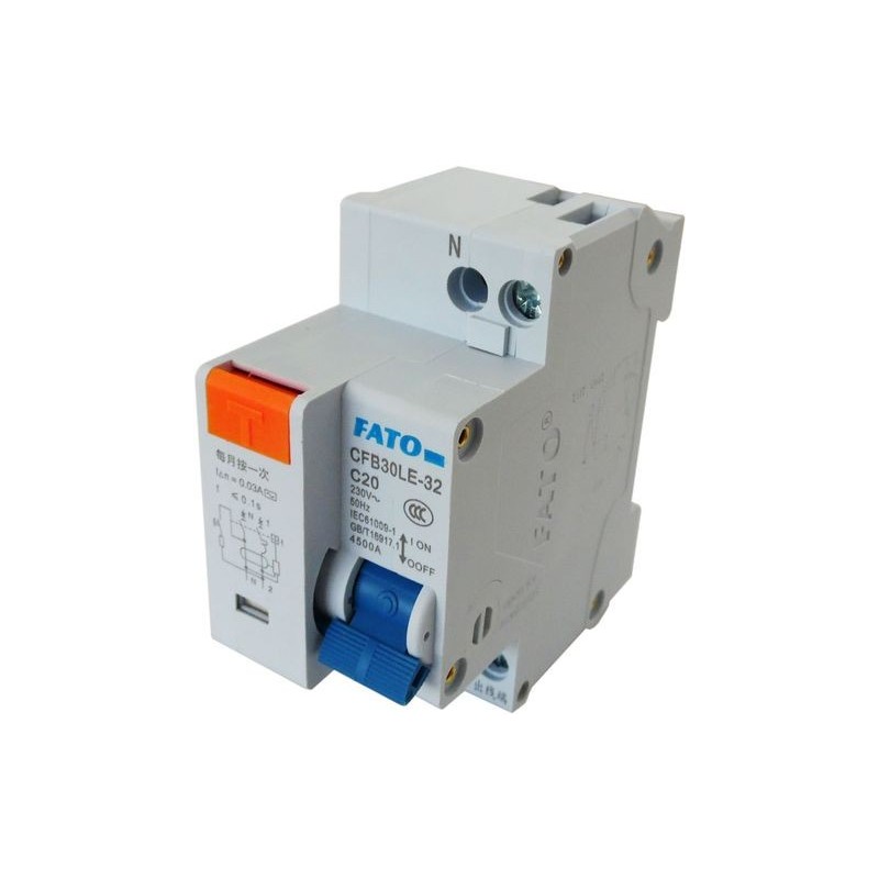Interruttore magnetotermico differenziale 2P C20