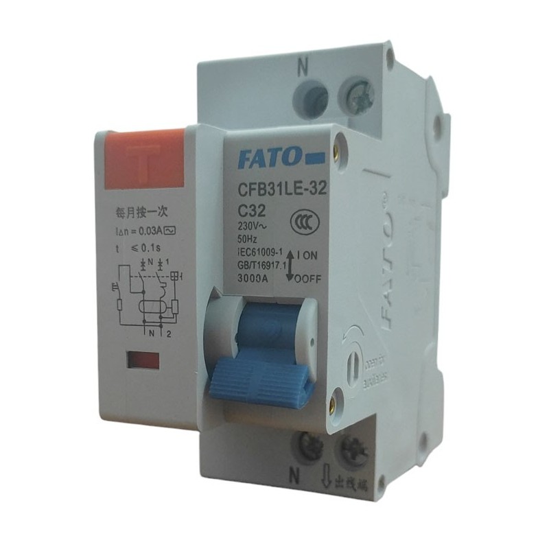 Interruttore magnetotermico differenziale 2P C32