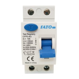 Interruttore differenziale puro 2 Poli 10A 30mA FATO