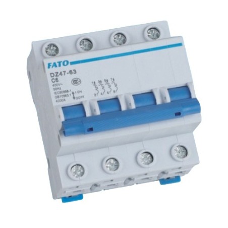 Interruttore magnetotermico 4P - C6