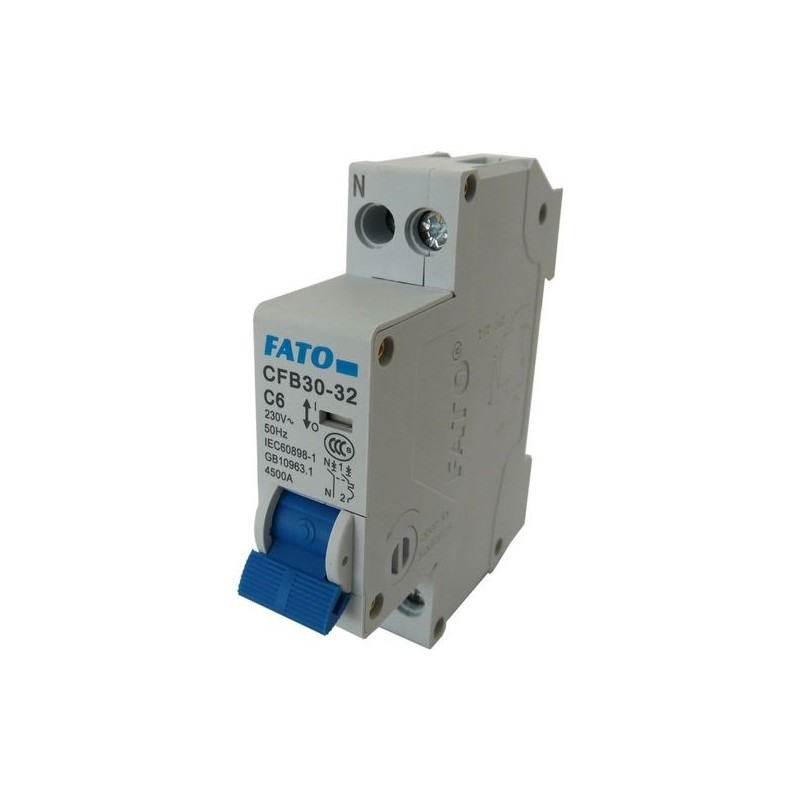 Interruttore magnetotermico 1P C6