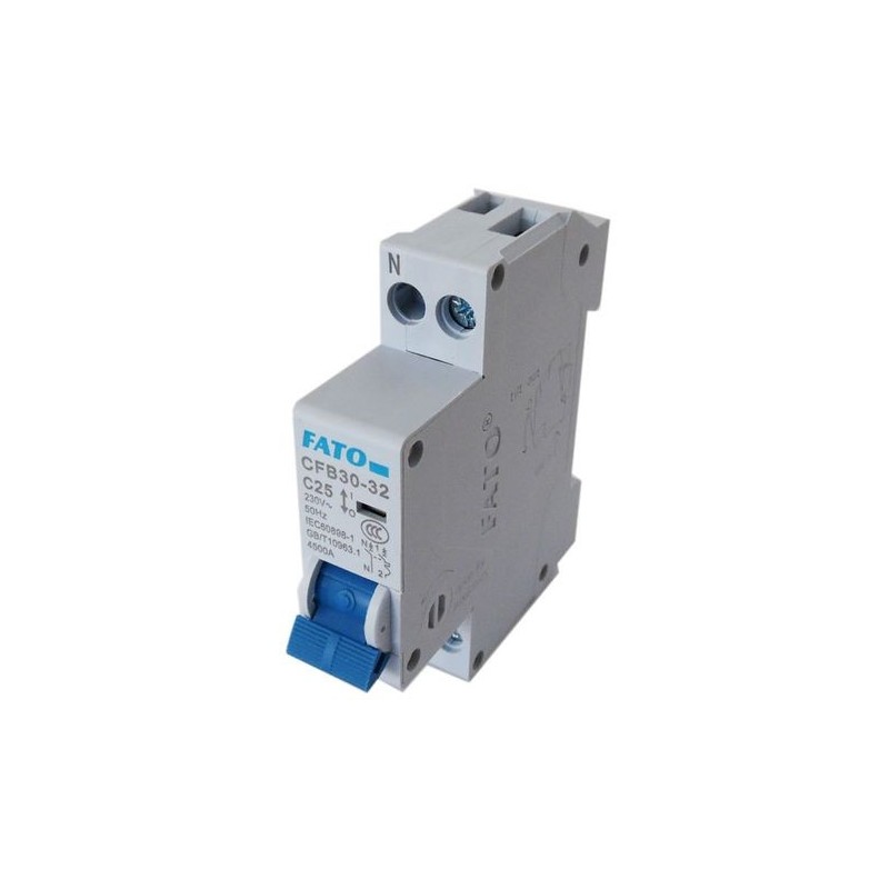 Interruttore magnetotermico 1P+N C25