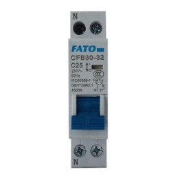 Interruttore magnetotermico 1P+N C25