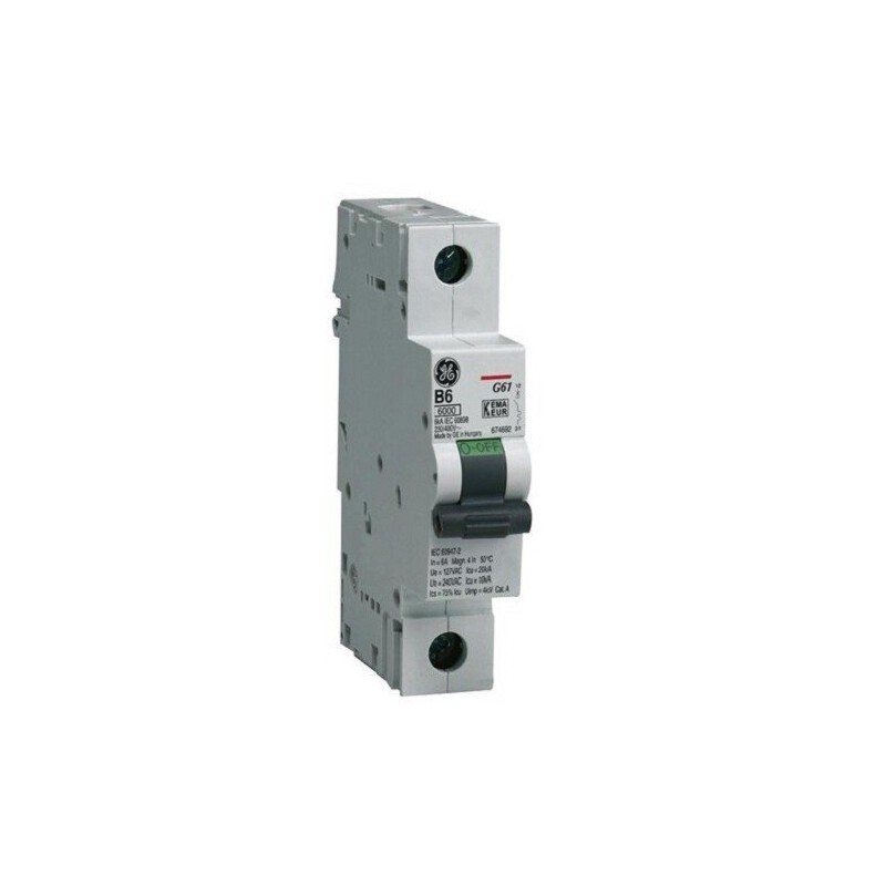 Interruttore magnetotermico 1P 6kA 10A B10 General Electric
