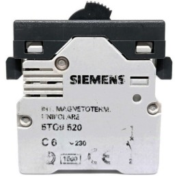 Interruttore Magnetotermico Microautomatico 1P 6A 5TG9520 Siemens