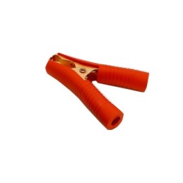 Morsetto pinza coccodrillo per batterie rosso