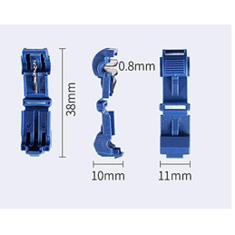 Morsetto di collegamento per filo a T  blu 100pz