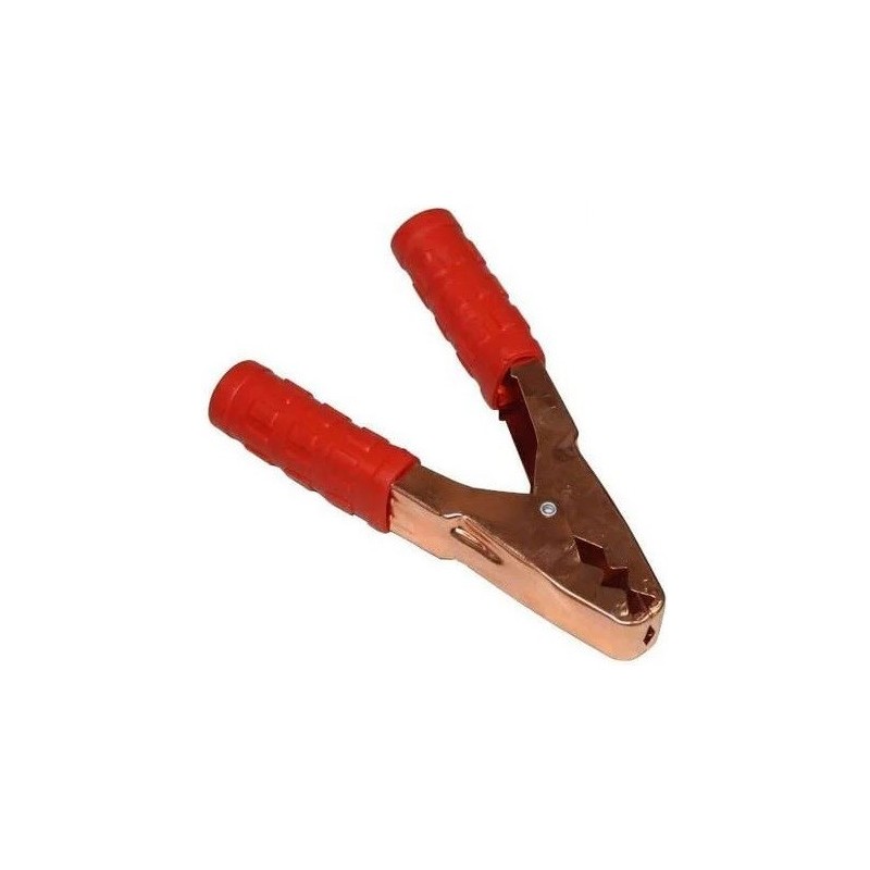 Morsetto a coccodrillo 200A 146mm per cavi rosso