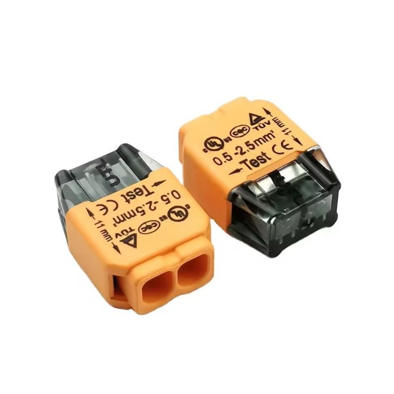Morsettiera in plastica 2 poli 24A 300V 0,5-2,5mm