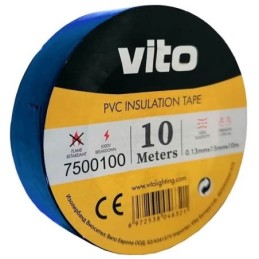 Nastro isolante 15mm 10m blu Vito