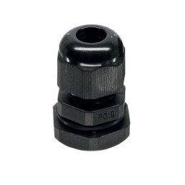 Boccola passacavo in Nylon - M18 - colore nero