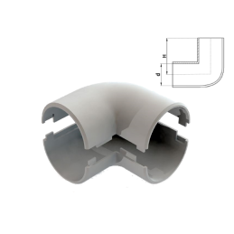 Curva 90° ispezionabile diametro 25mm IP40