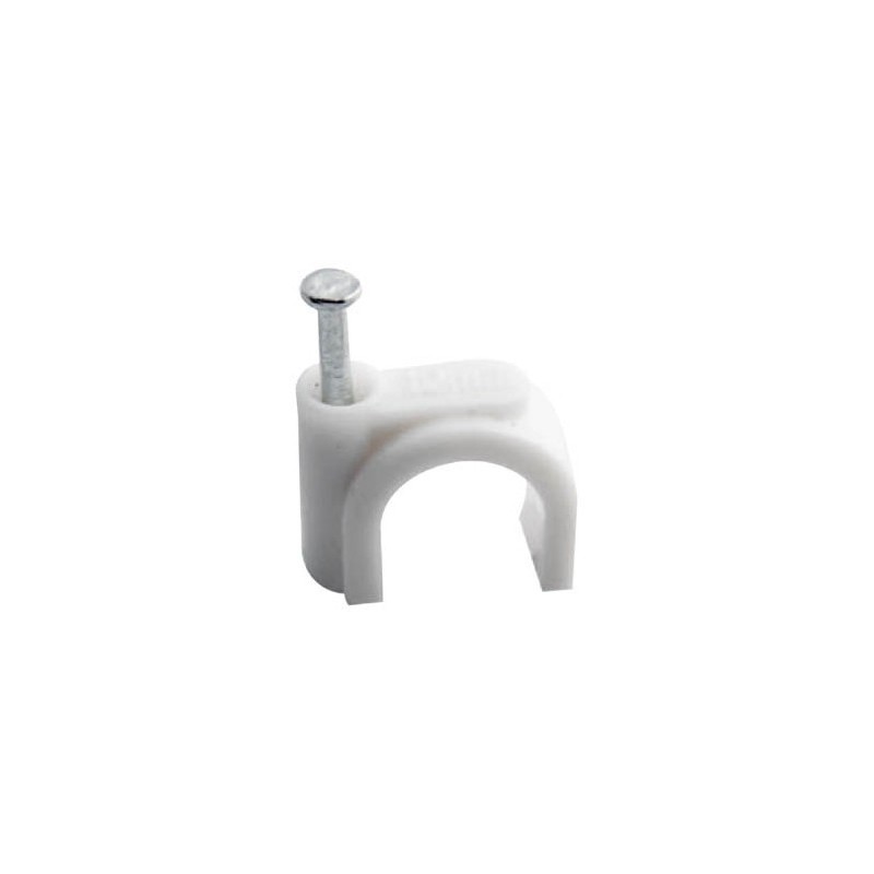 Graffette fermacavo con Clip 7 mm – 100 Pezzi
