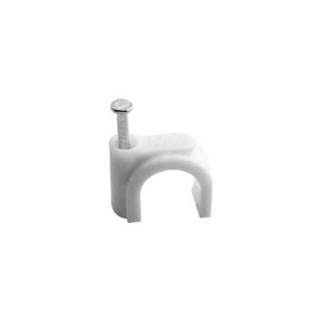 Graffette fermacavo con Clip 7 mm – 100 Pezzi