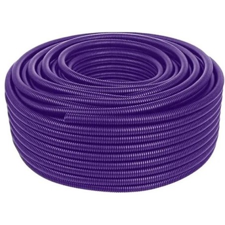 Tubo corrugato pieghevole senza tirafilo 20mm 50m lilla