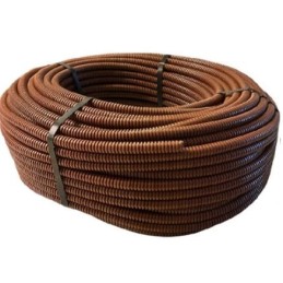 Tubo corrugato pieghevole senza tirafilo 20mm 50m marrone